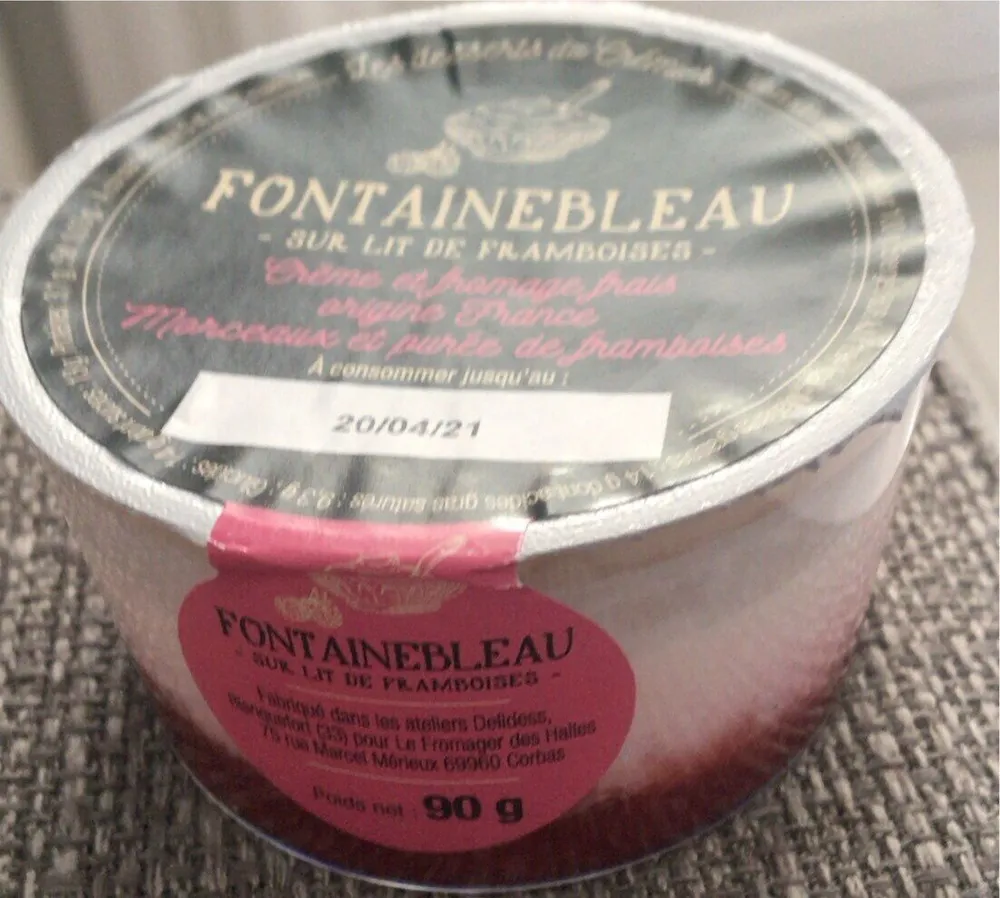 Fontainebleau sur lit de framboise