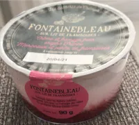 Fontainebleau sur lit de framboise