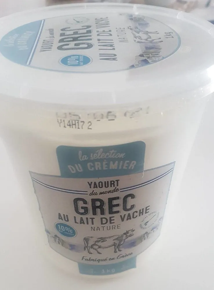 Yaourt grec au lait de vache
