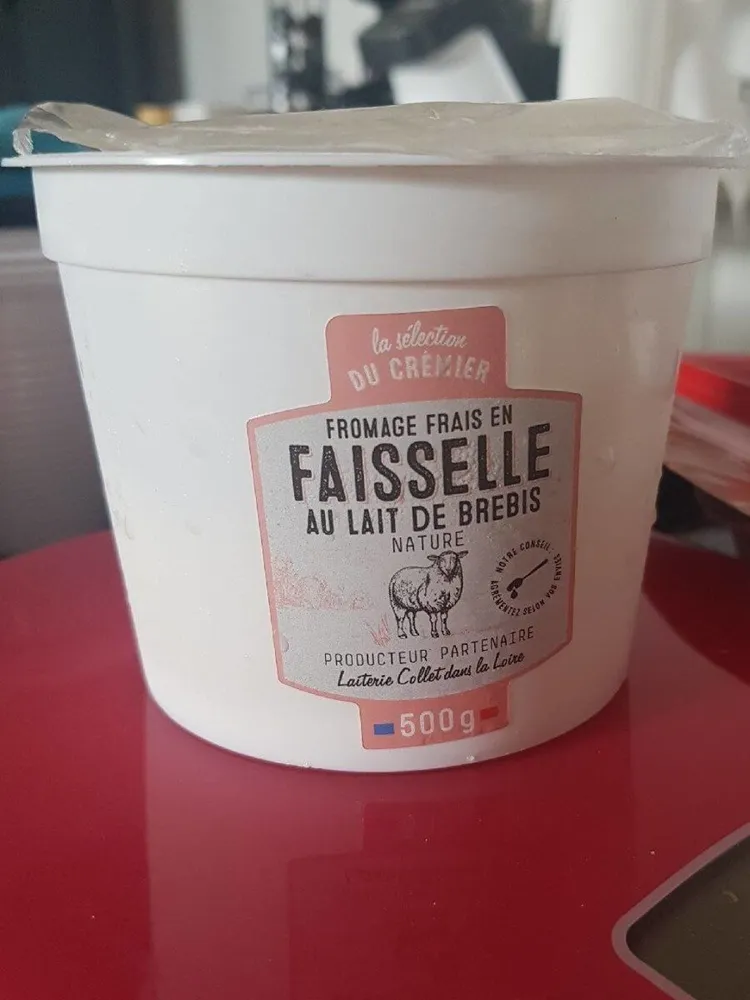 Fromage frais faisselle au lait de brebis