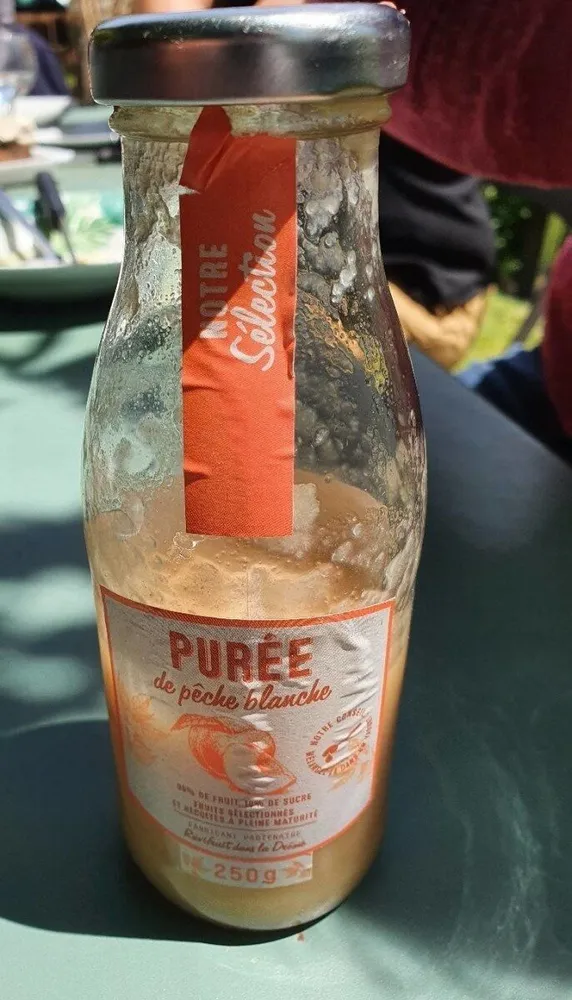 Purée de pêche blanche