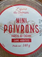 Mini poivrons farcis au fromage de chevre