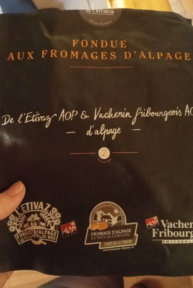 Fondue au fromage d'alpage