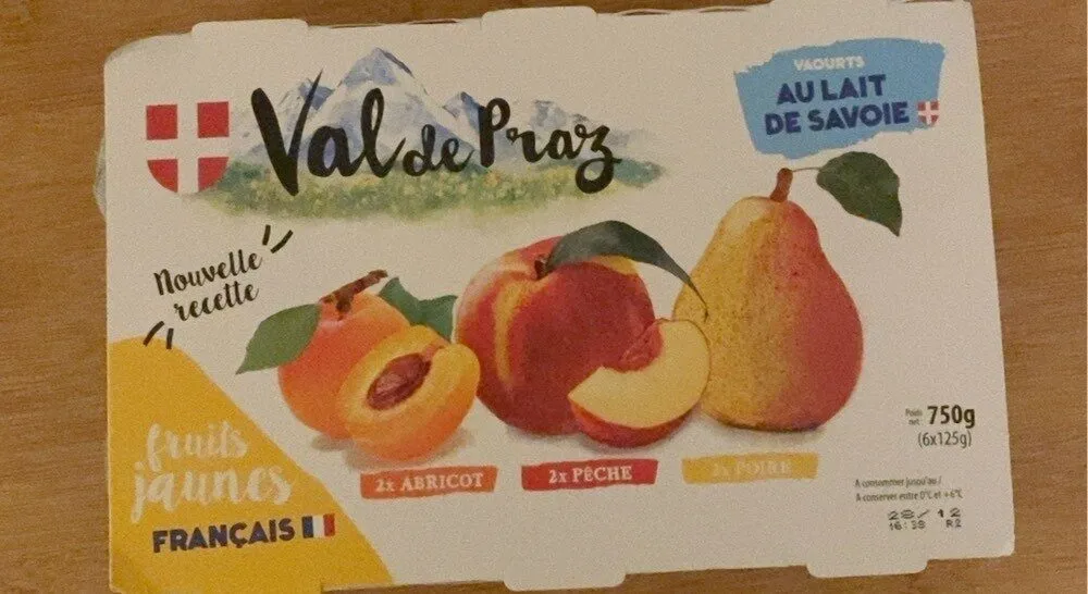 Yaourts fruits jaunes