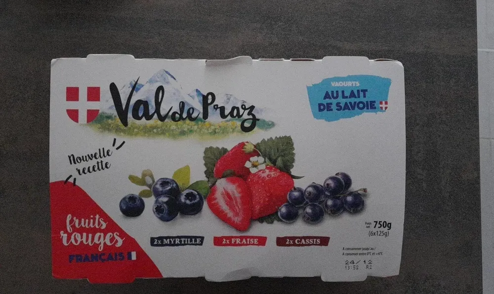 Yaourt Fruits Rouges au lait de Savoie