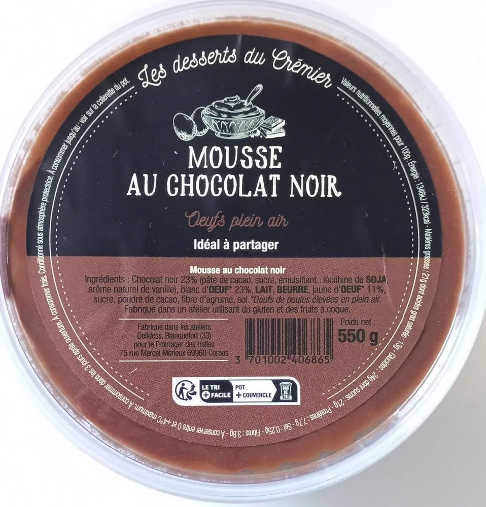 Mousse chocolat noir
