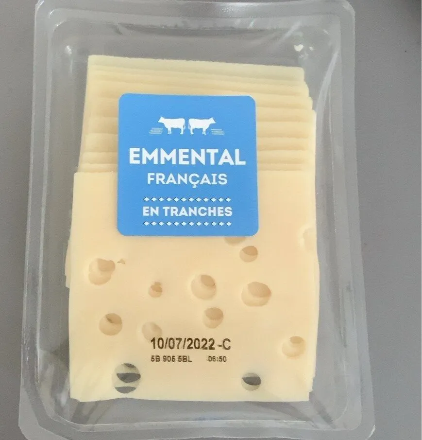 Emmental francais en tranches