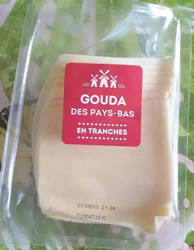 Gouda des Pays-Bas en tranches