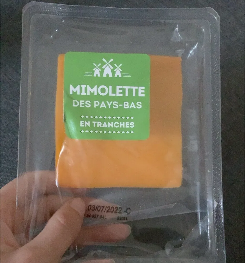 Mimolette des pays bas en tranche
