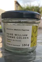 Dessert de fruits Poire William pomme golden