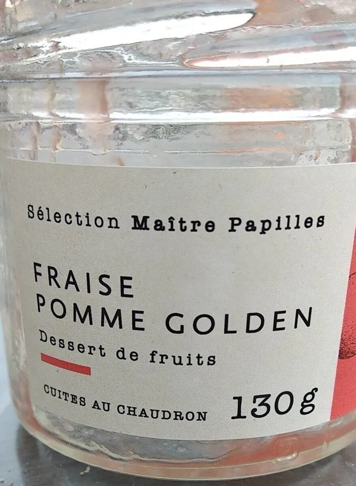 Dessert de fruits fraise pomme golden