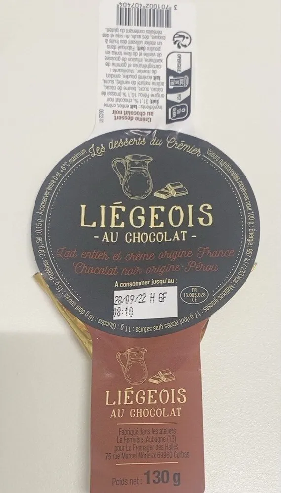 Liégeois au chocolat