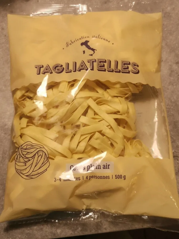 Tagliatelles aux œufs frais