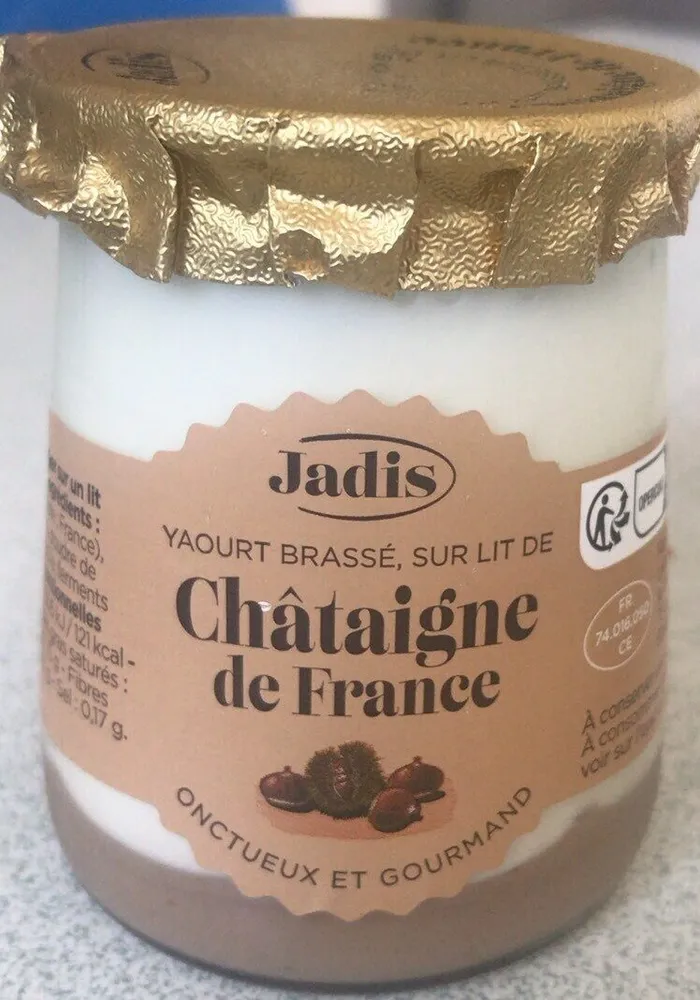 Yaourt brassé sur lit de châtaigne