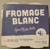 Fromage blanc égoutté en toile