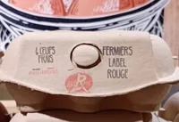 6 œufs frais fermiers label rouge
