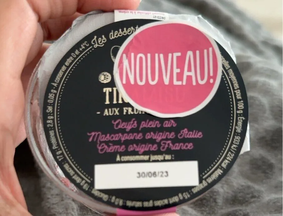 Tiramisu fruit rouge