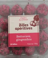 Billes apéritives betterave, gingembre