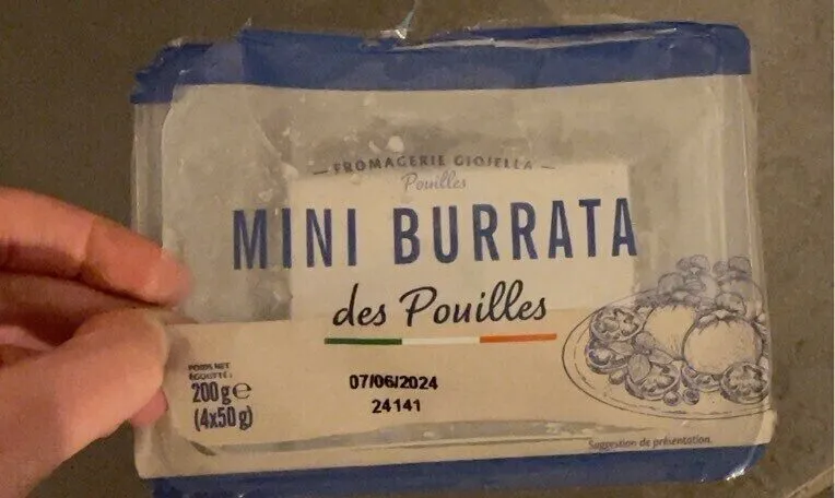 Mini burrata des Pouilles