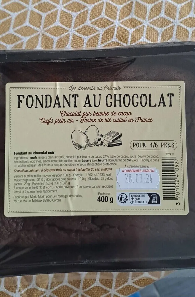Fondant au chocolat