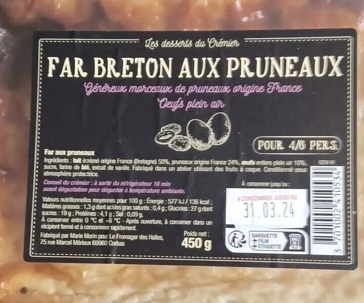 Far breton aux pruneaux