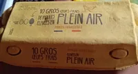 10 GROS ŒUFS FRAIS DE POULES ELEVEES EN PLEIN AIR