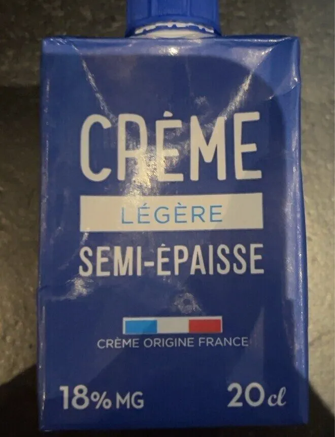 CRÈME LÉGÈRE SEMI-ÉPAISSE