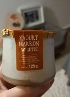 Yaourt à la noisette - crème de marron