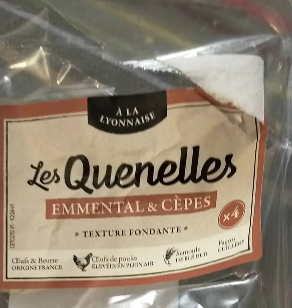 Quenelles a l'Emmental et aux cèpes