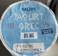 Yaourt grec 0% MG
