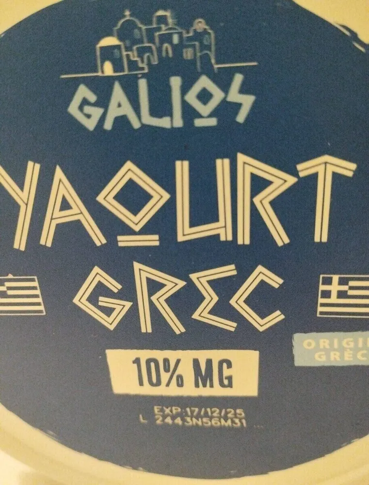 Yaourt grec 10% MG