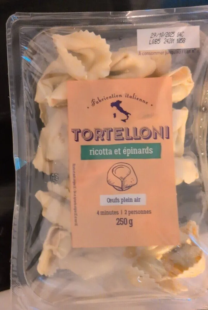 TORTELLONI ricotta et épinards