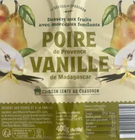 POIRE de Provence VANILLE de Madagascar