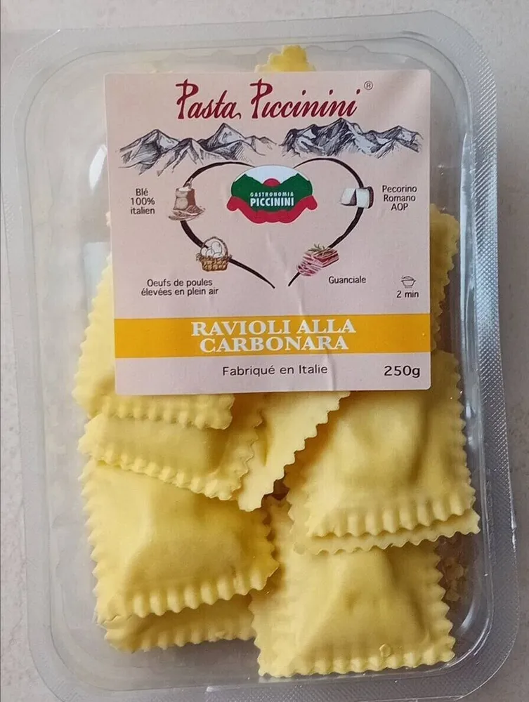 Ravioli alla carbonara