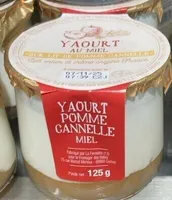 YAOURT AU MIEL SUR LIT DE POMME CANNELLE