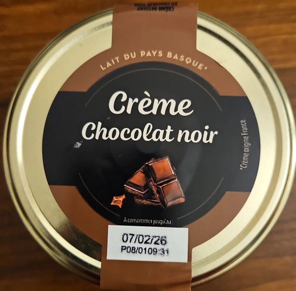 Crème chocolat noir
