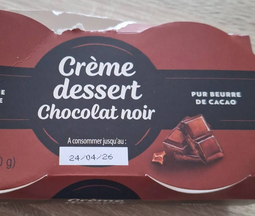 Crème dessert chocolat noir