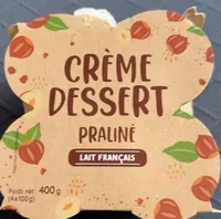 Crème dessert praliné