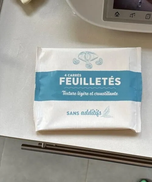 4 carrés feuilletés