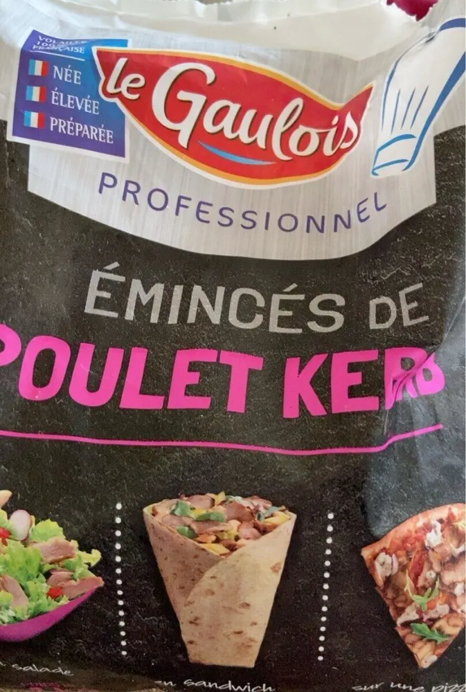 émincé de poulet kebab