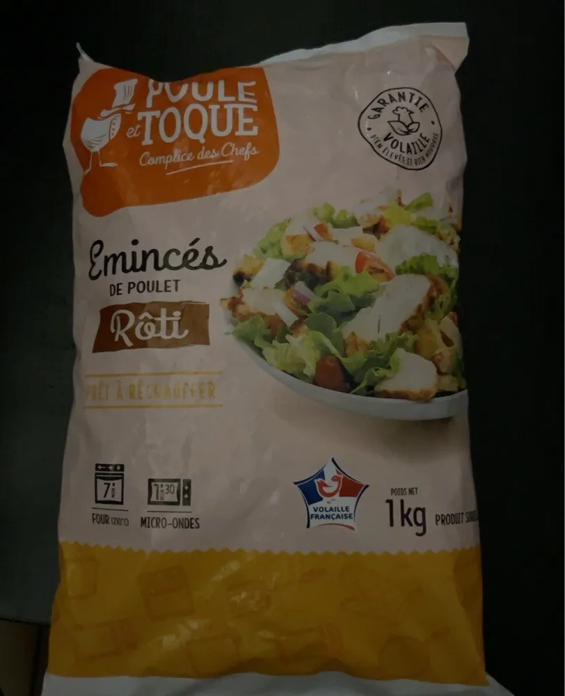 Émincés de poulet rôti