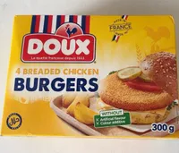 4 BREADED CHICKEN BURGERS