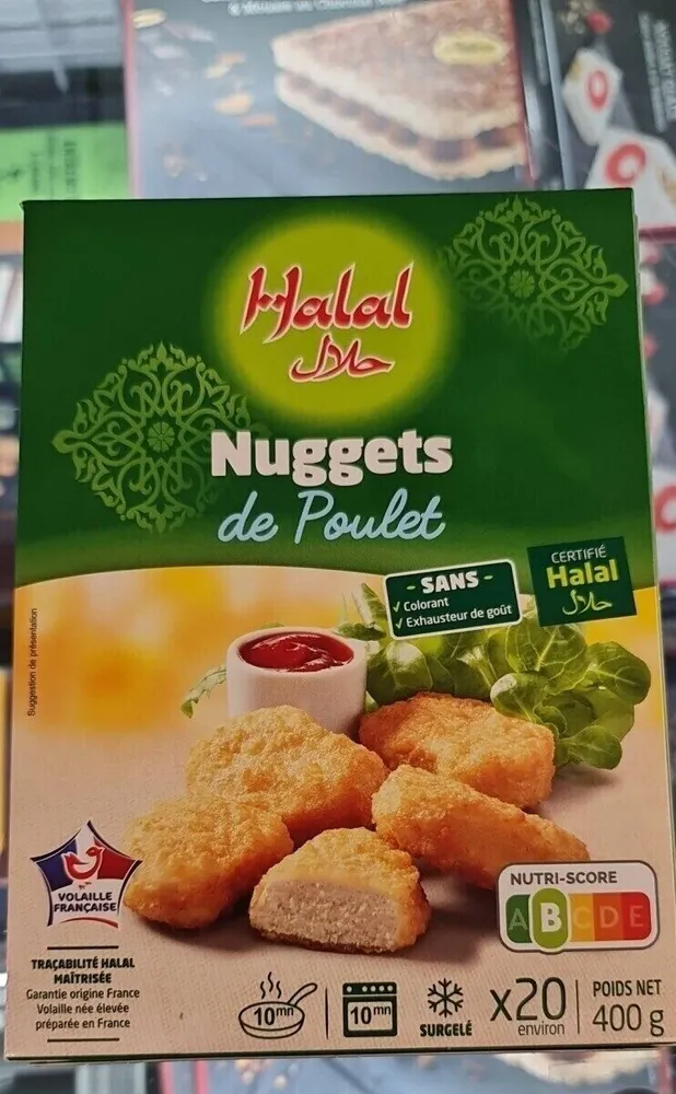 Nuggets de poulet halal