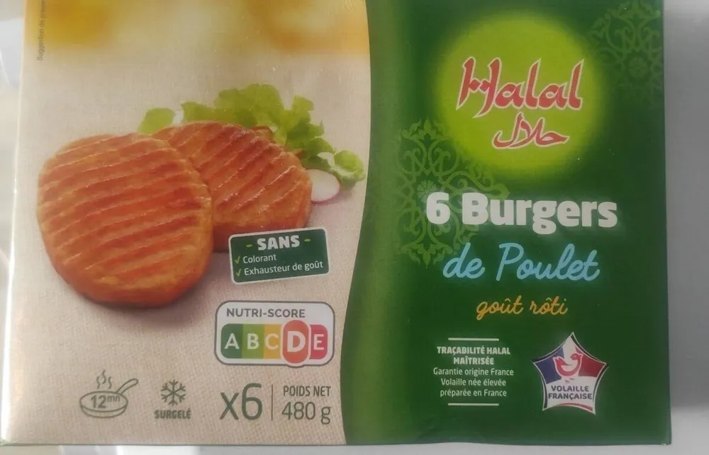 Burger de poulet goût rôti