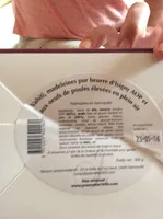 Vahiti Madeleines Pur Beurre d'Isigny AOP et œufs de poules élevées en plein air