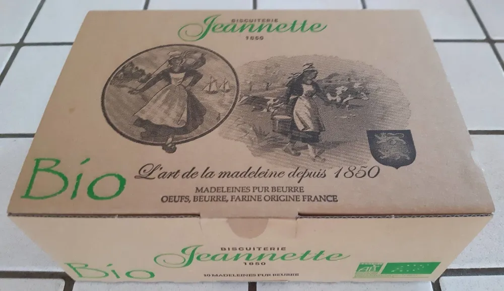 Boite de 10 madeleines BIO Nature