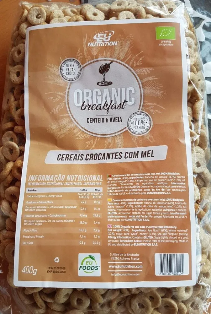 Céréales croquante au miel