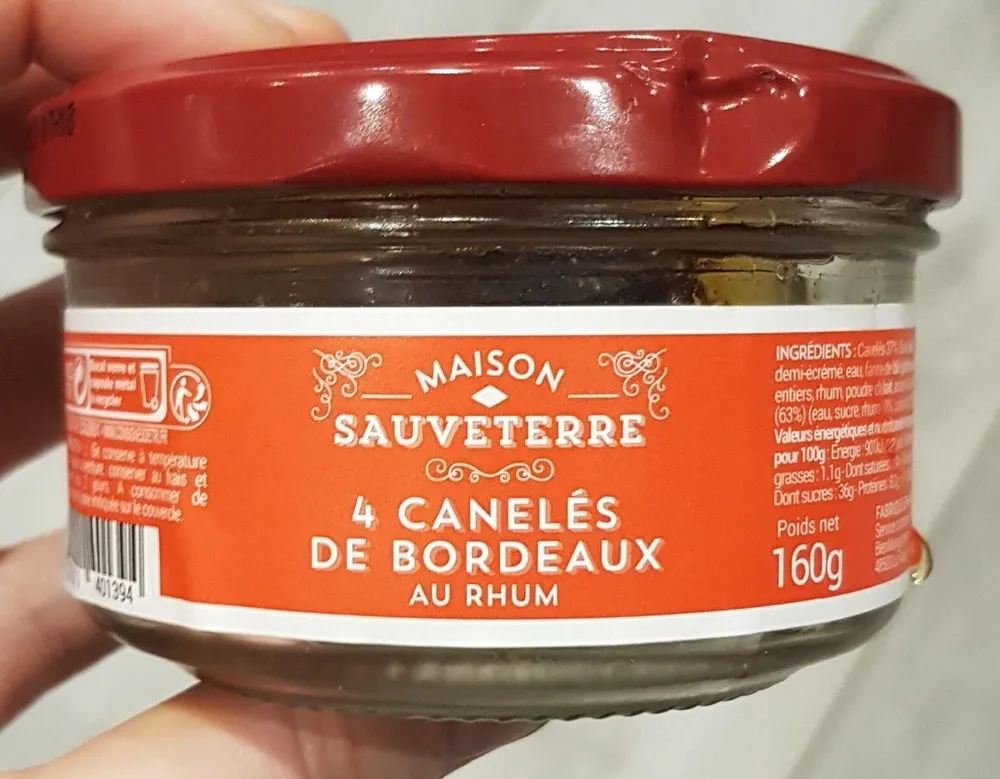 4 Canelés de Bordeaux au rhum