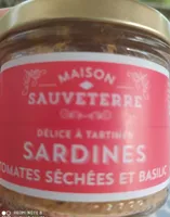 Délice à tartiner Sardines Tomates séchées et basilic