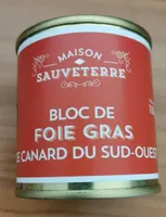 Bloc de foie gras de canard du Sud ouest